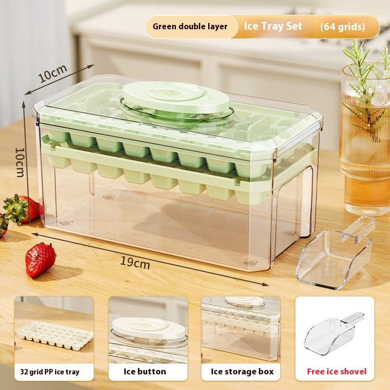 Press-type Silicone Ice Cube Trays