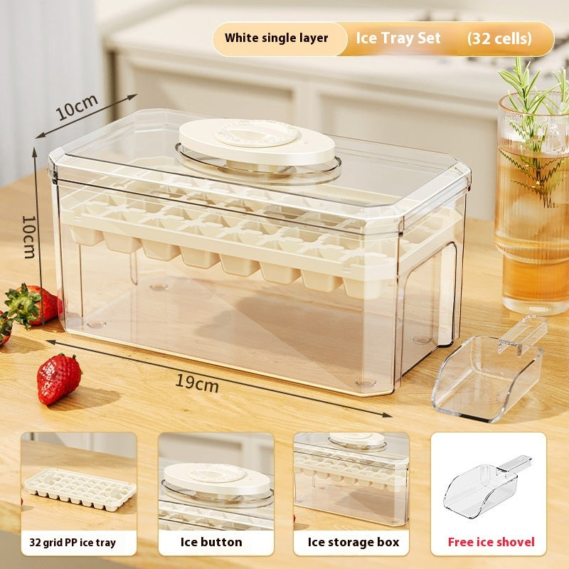 Press-type Silicone Ice Cube Trays