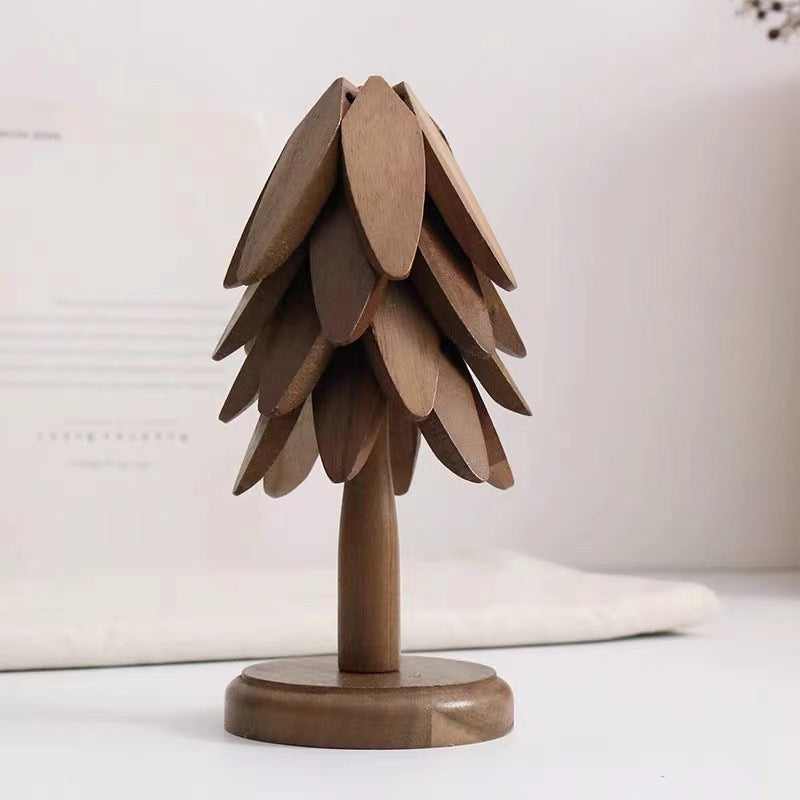 Artisanal Wooden Coasters &amp; Trivets Set