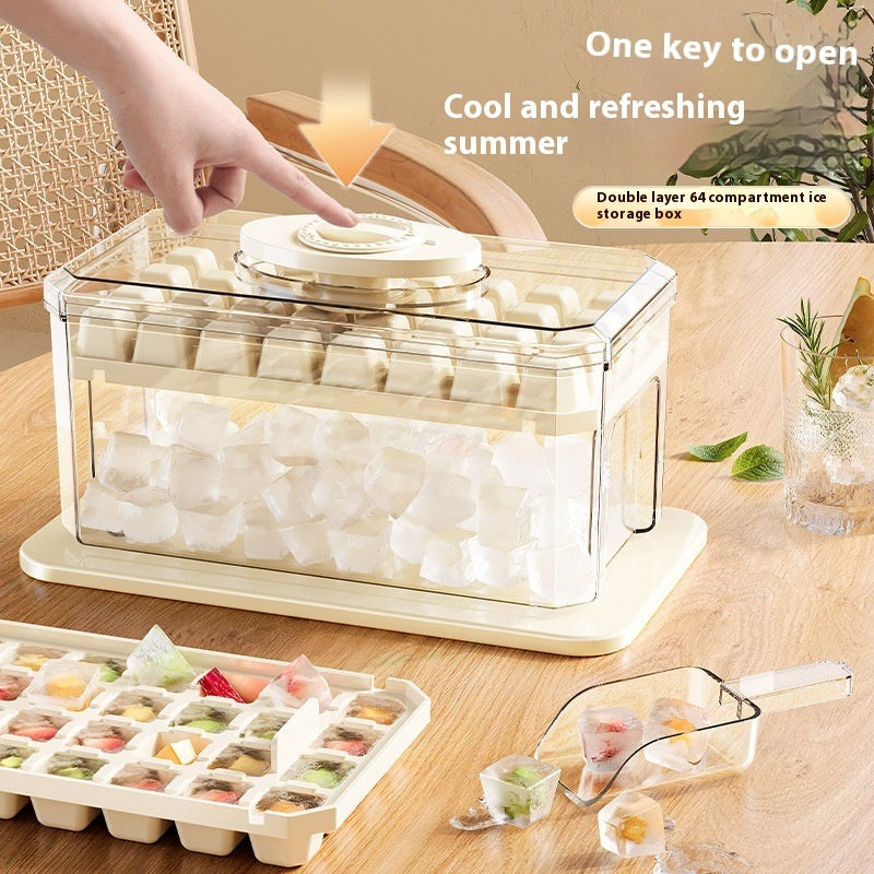 Press-type Silicone Ice Cube Trays