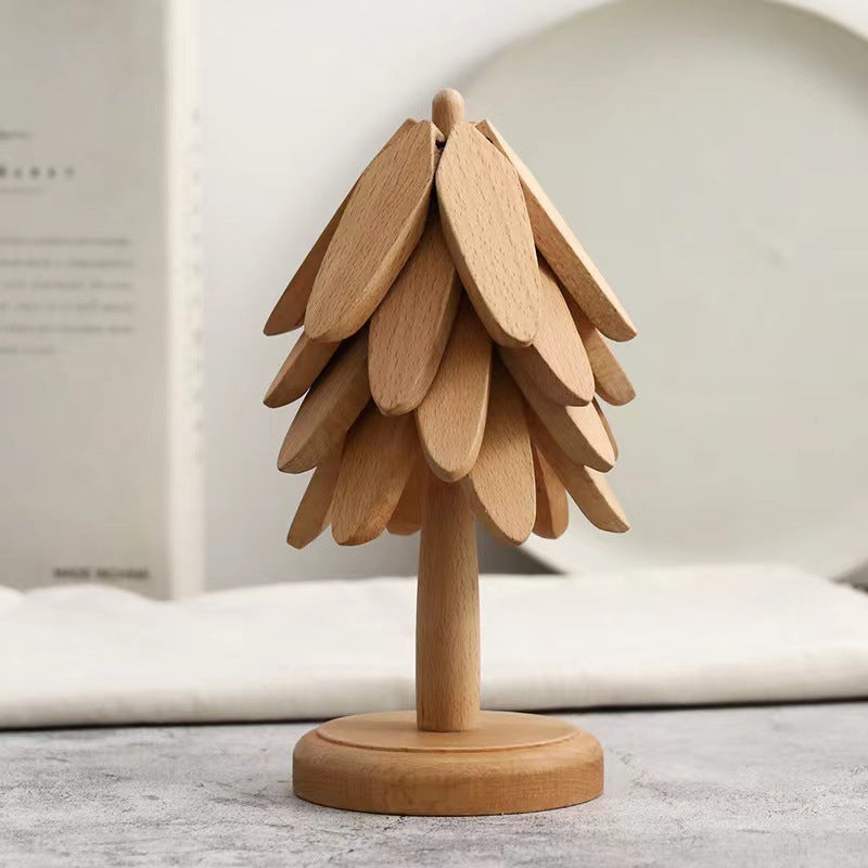 Artisanal Wooden Coasters &amp; Trivets Set