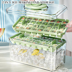 Press-type Silicone Ice Cube Trays