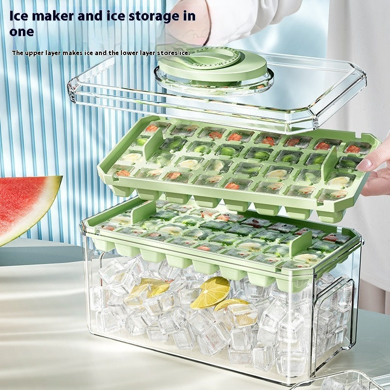 Press-type Silicone Ice Cube Trays