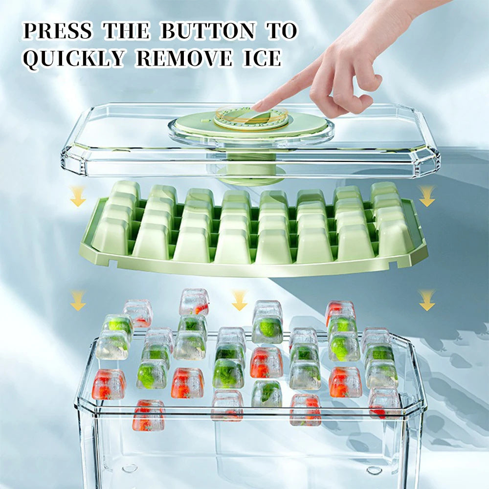 Press-type Silicone Ice Cube Trays