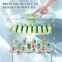 Press-type Silicone Ice Cube Trays