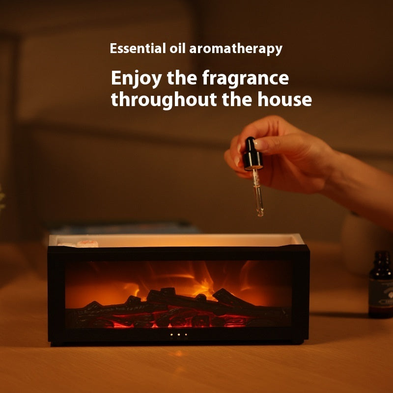 Flame Aroma Humidifier – Essential Oil Diffuser &amp; Night Light